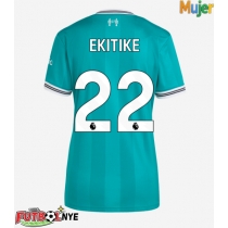 Camiseta Liverpool Hugo Ekitike #22 Tercera Equipación para mujer 2025-26 manga corta